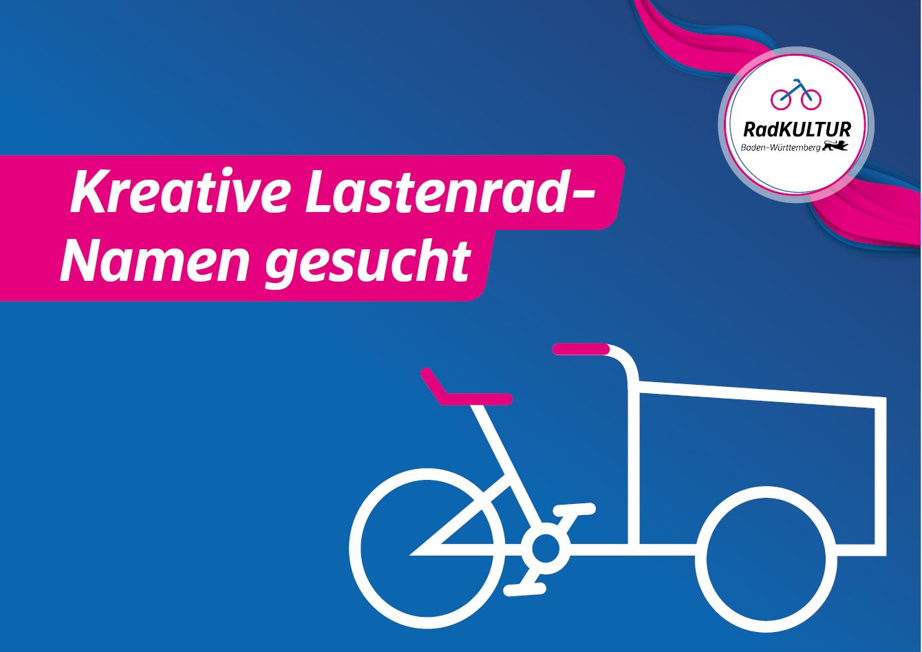 Kreative Lastenrad-Namen gesucht - Postkartenmotiv